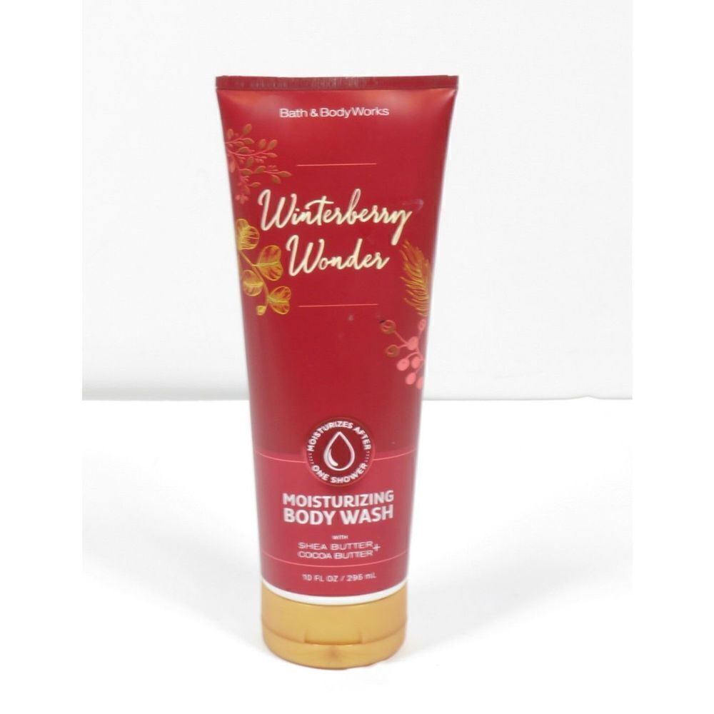 Bath & Body Works WINTERBERRY Wonder Moisturizing Body Wash Shea & Cocoa 10 oz